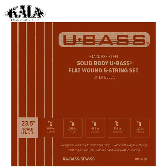 Flatwound solid body U•BASS® 5 strings